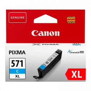 Tinteiro ciano Canon CLI-571XL